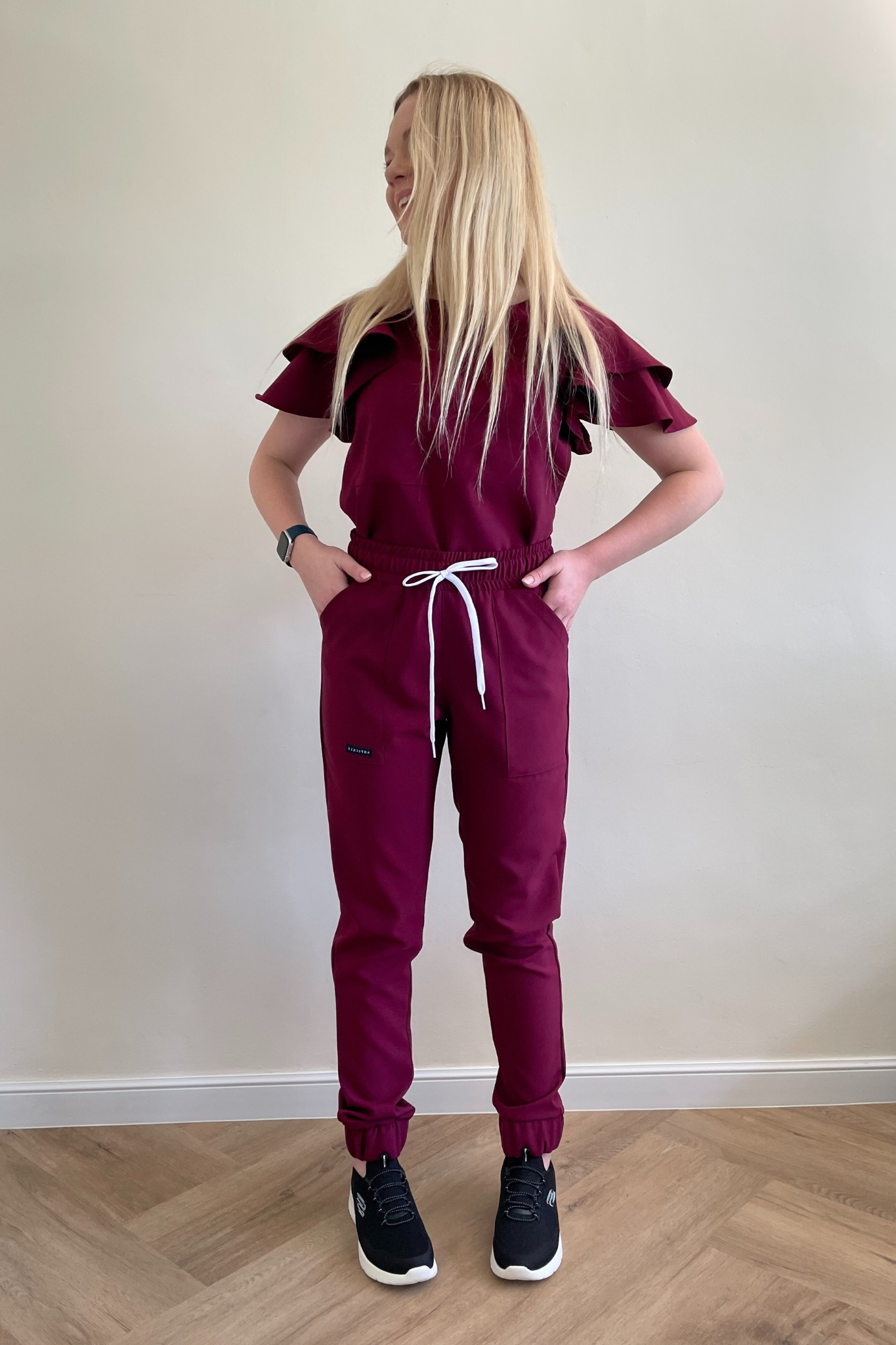 FAHMEEDA SET BURGUNDY