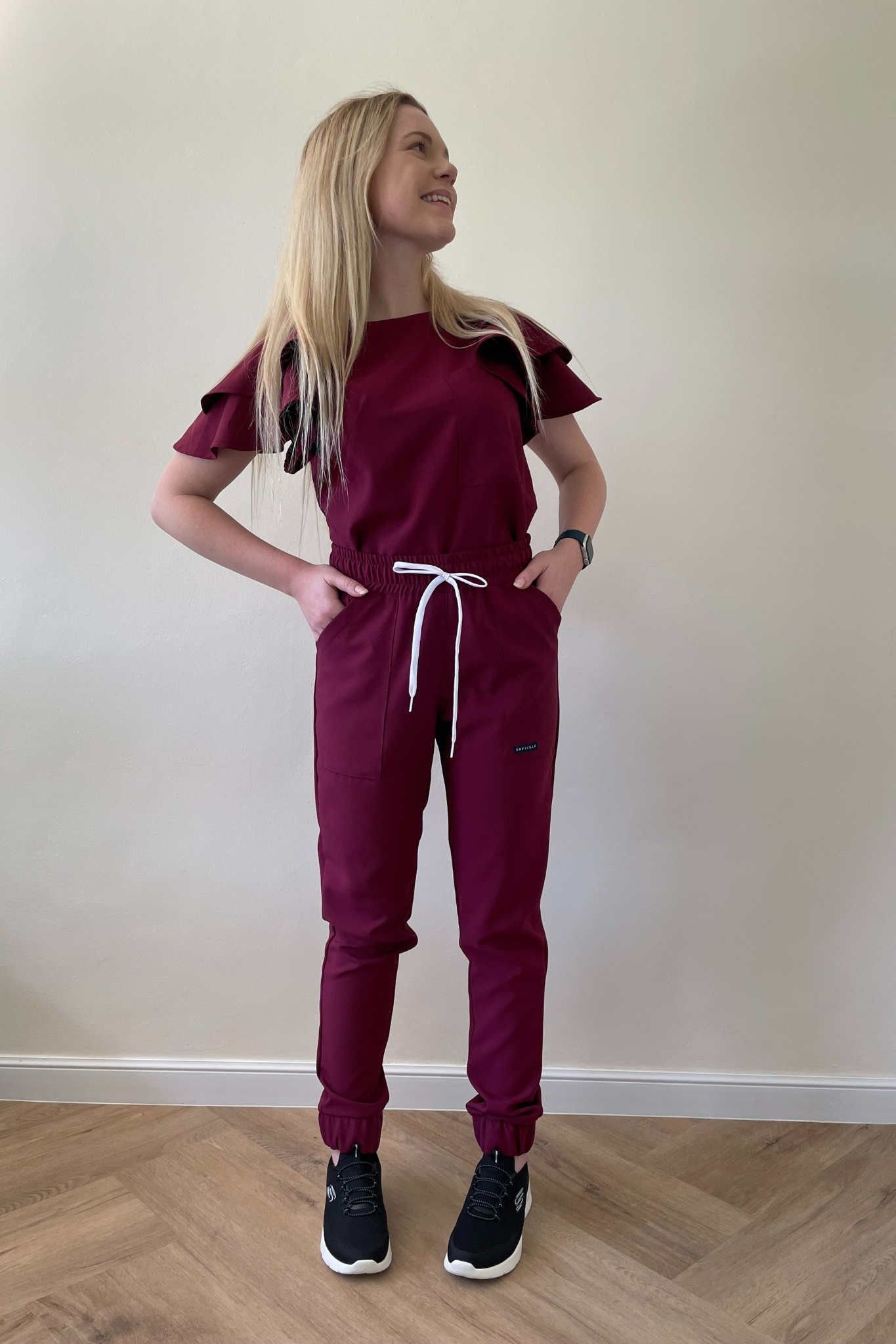 FAHMEEDA SET BURGUNDY