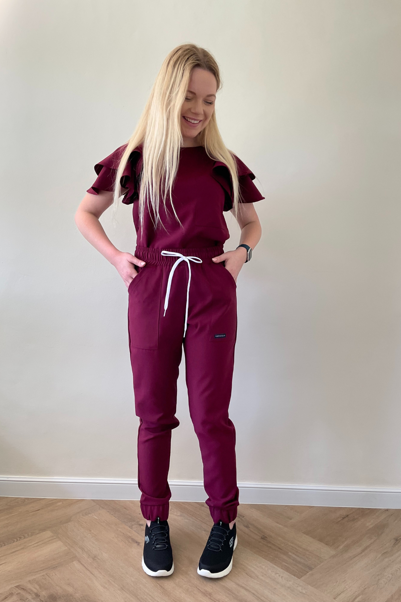 FAHMEEDA SET BURGUNDY