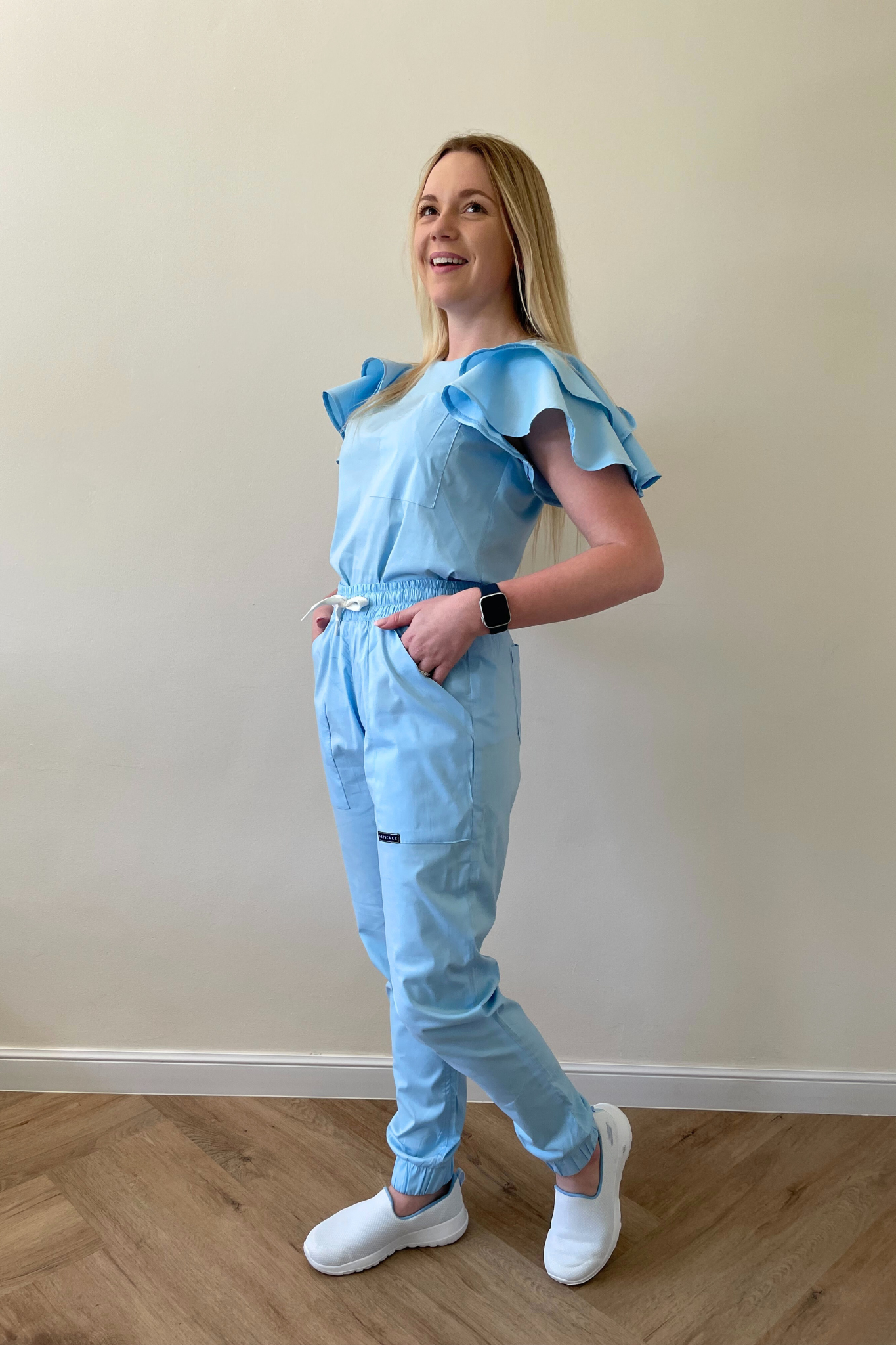 FAHMEEDA SET SKY BLUE