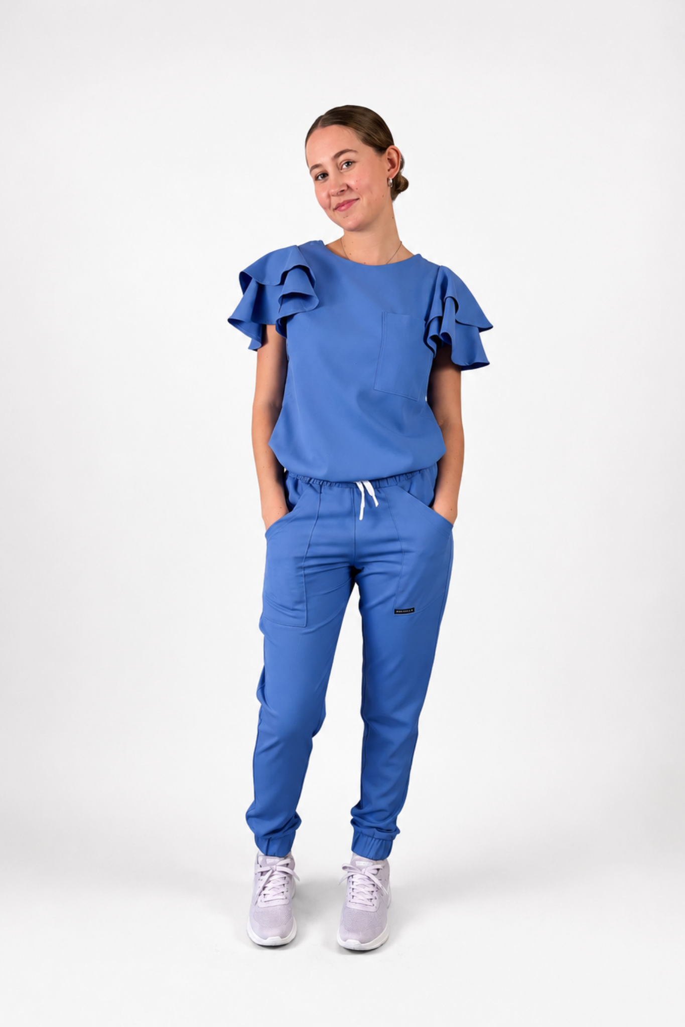 FAHMEEDA TOP AZURE BLUE