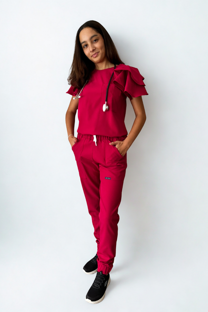 FAHMEEDA SET RASPBERRY PINK