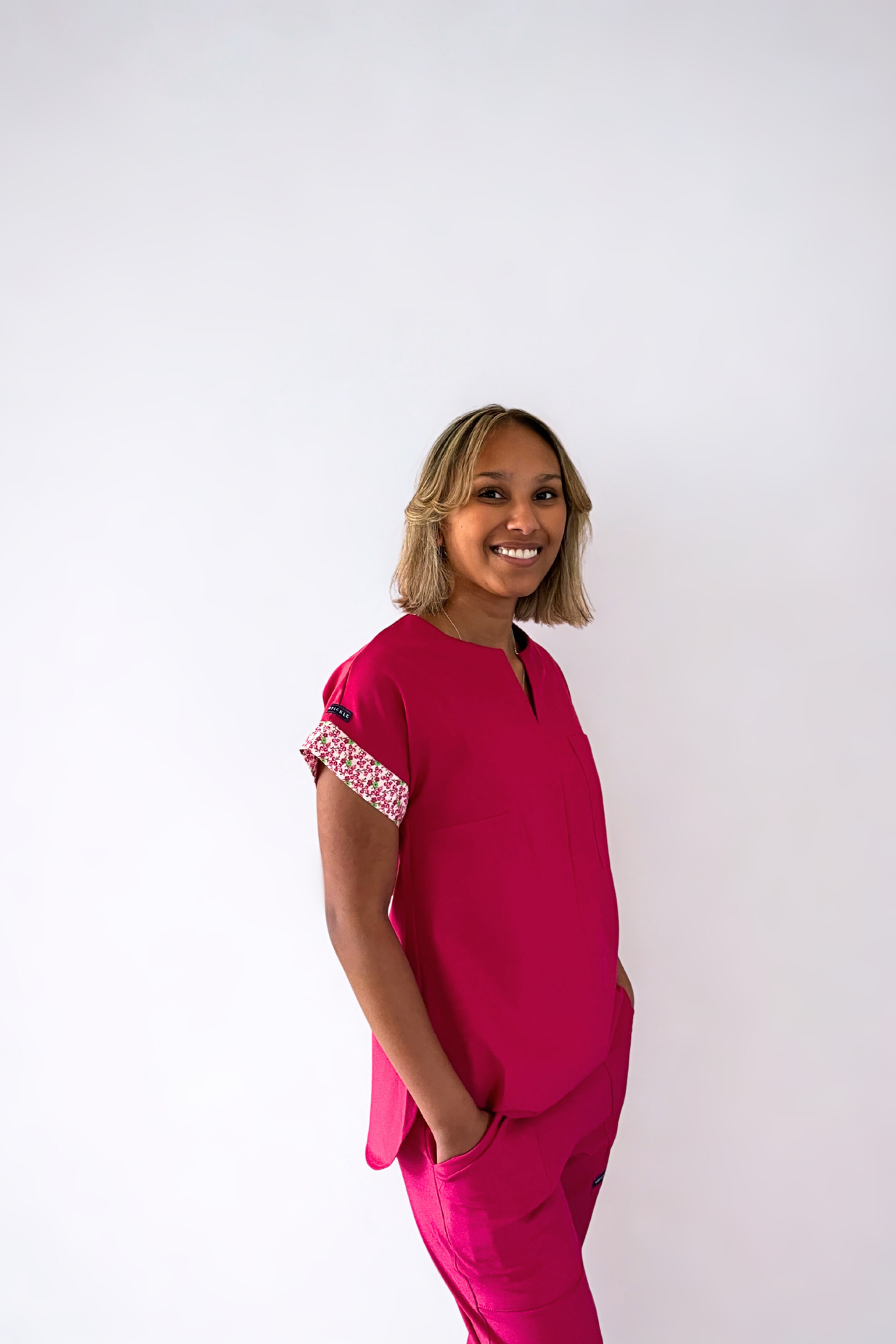 JOCELYN SET RASPBERRY PINK FLORAL