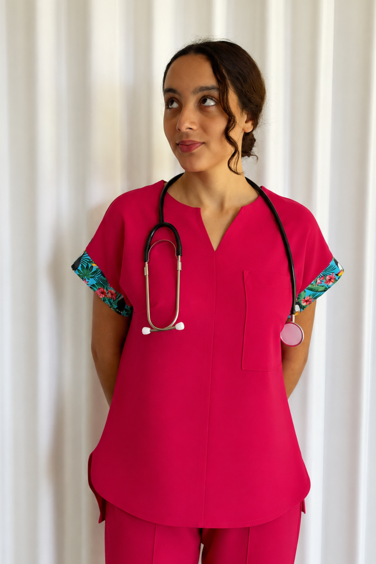 JOCELYN SET RASPBERRY PINK TROPICAL