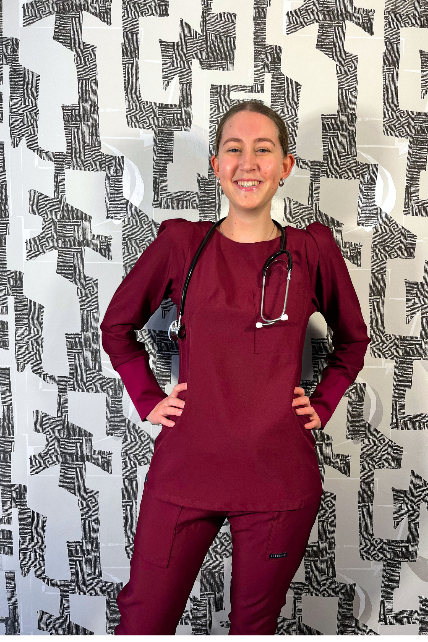 NICOLA SET BURGUNDY