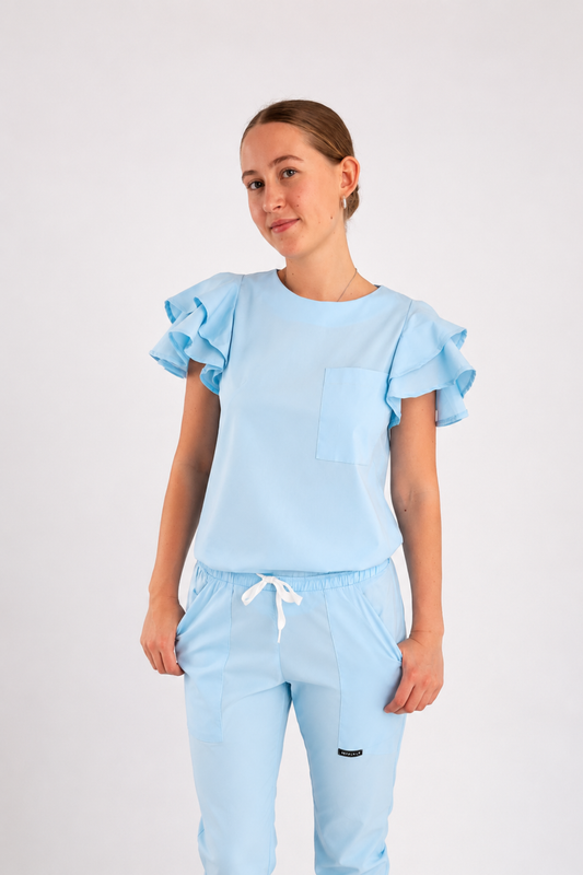 FAHMEEDA SET SKY BLUE